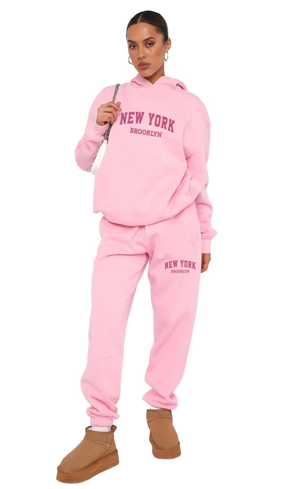 Women Kids Fun Fancy Prints Hoodie & Joggers Tracksuit 2 Pcs Outfit - Picture 17 of 29