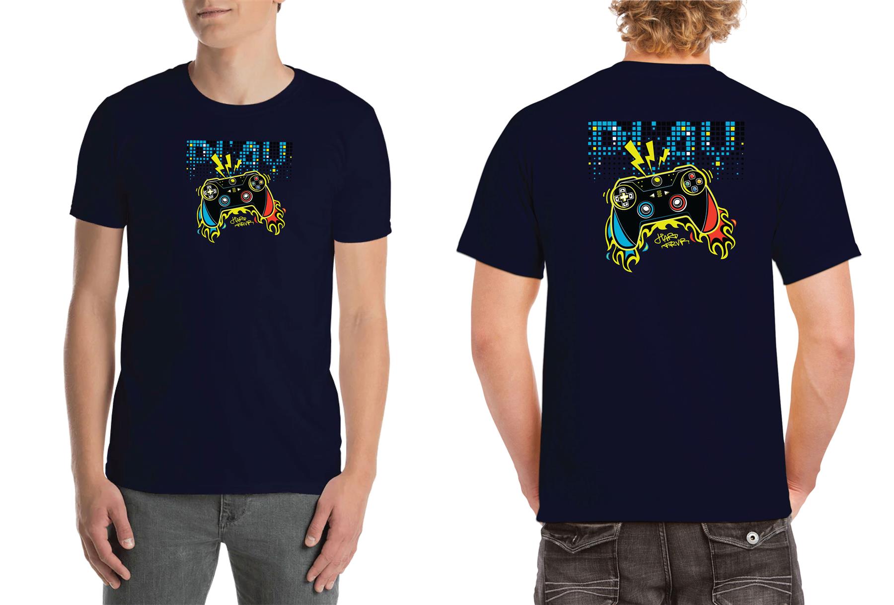 Boys Play Printed T-Shirt With Front And Back Print And Round Neck Design - Picture 8 of 11