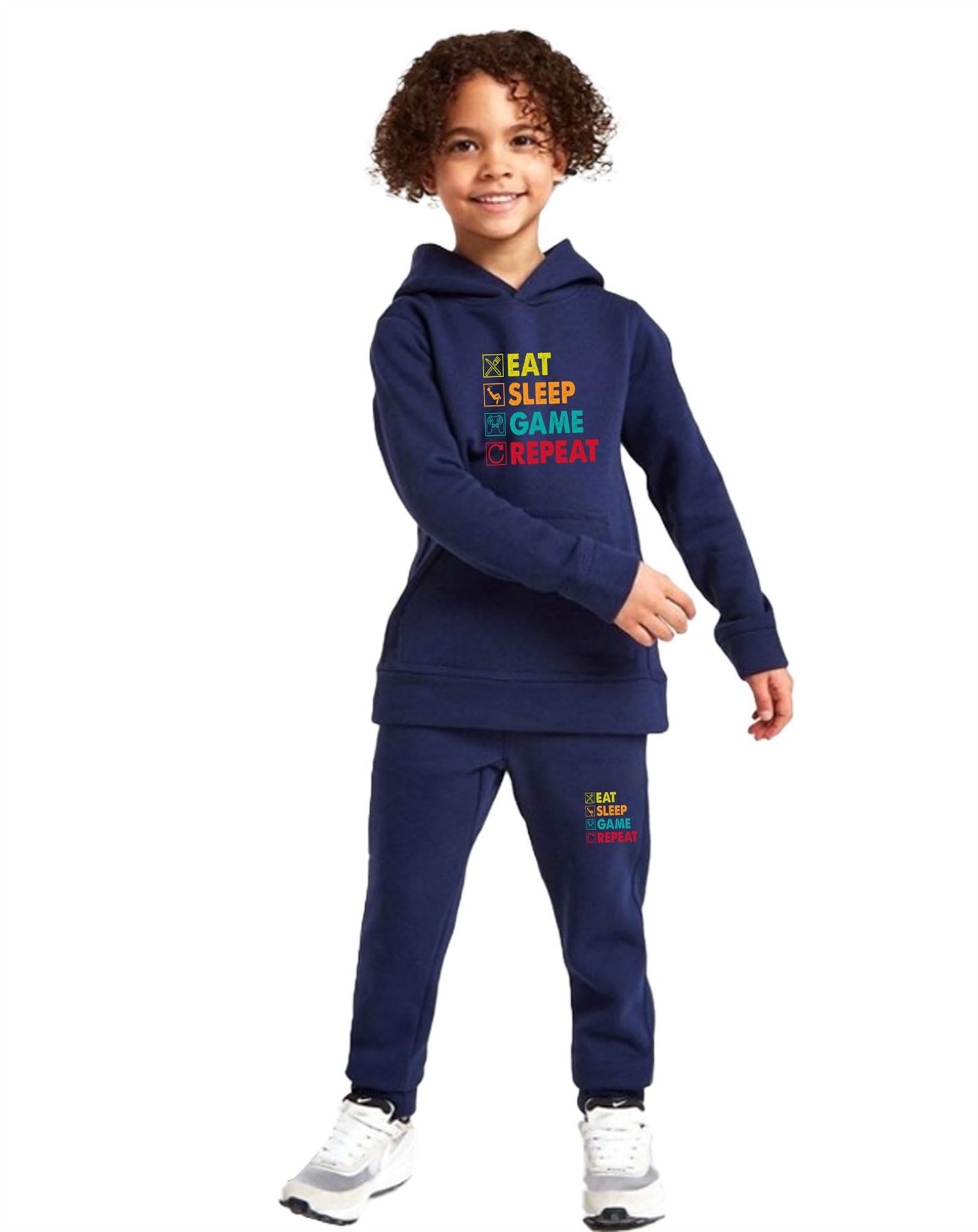Men & Kids Game Tracksuits Sweatshirt & Sweatpants Set 2 Piece Casual Activewear - Picture 32 of 71