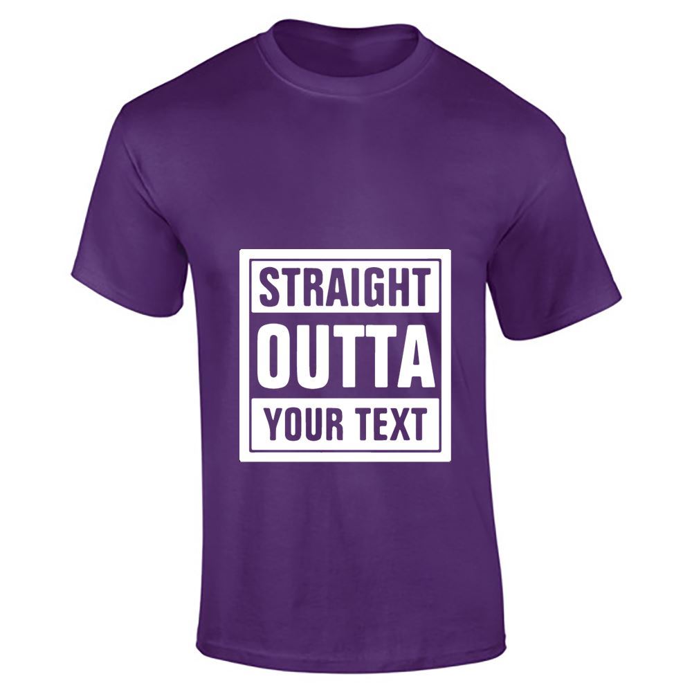 Straight Outta Your Text Mens Boys Top Casual Fitness T Shirt Sports Cotton Tee - Picture 6 of 18