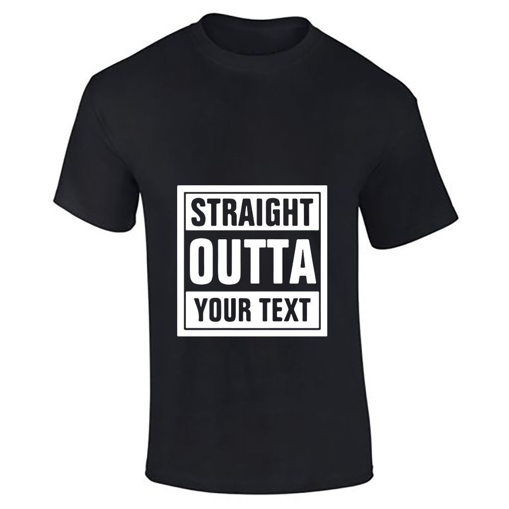 Straight Outta Your Text Mens Boys Top Casual Fitness T Shirt Sports Cotton Tee - Picture 3 of 18