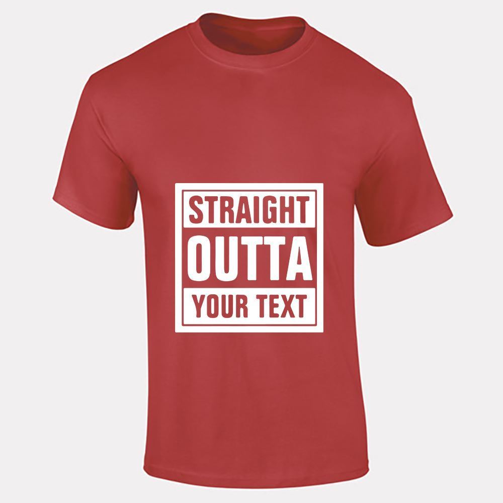 Straight Outta Your Text Mens Boys Top Casual Fitness T Shirt Sports Cotton Tee - Picture 17 of 18