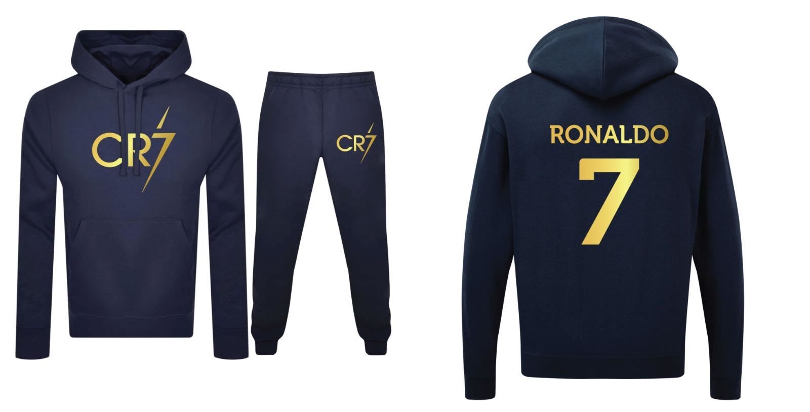 Boys Ronaldo CR7 Print Tracksuit Football Theme Tracksuit For Boys Casual Wear - Picture 6 of 6