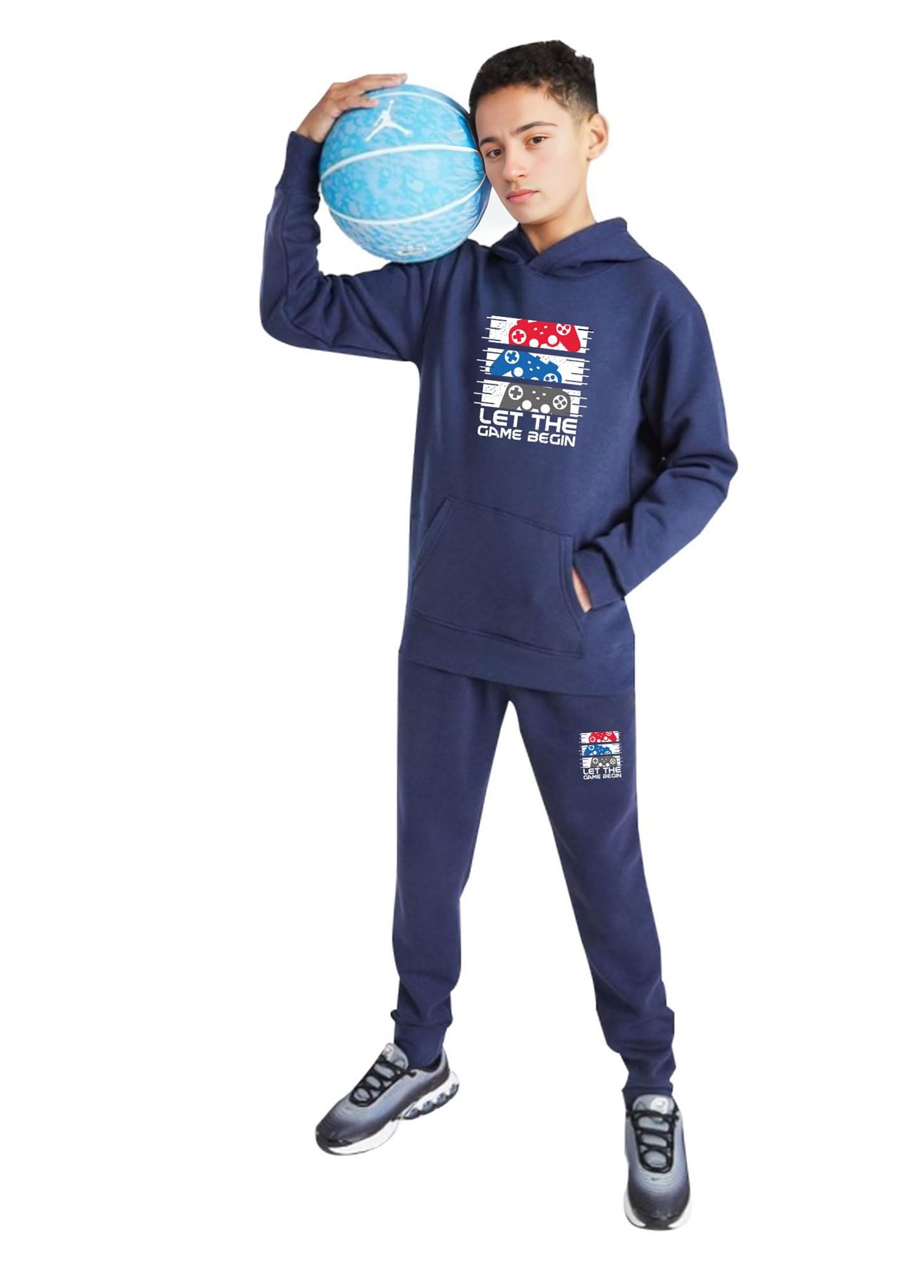 Men & Kids Game Tracksuits Sweatshirt & Sweatpants Set 2 Piece Casual Activewear - Picture 42 of 71