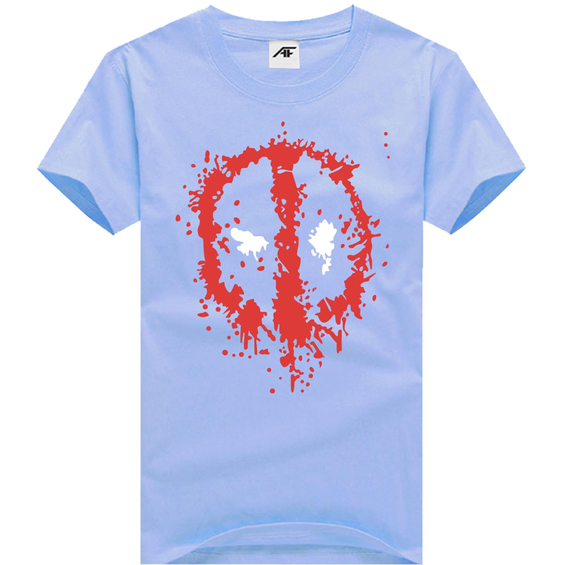 Marvel Deadpool bedrucktes Damen-T-Shirt Damen Mädchen Kurzarm Baumwolle Oberteil T-Shirts - Bild 7 von 11