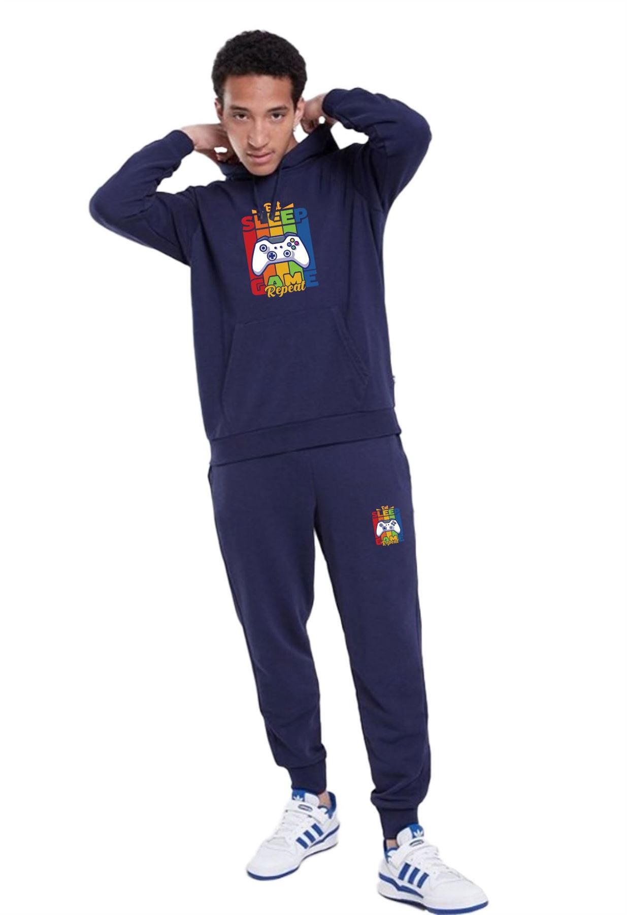 Men & Kids Game Tracksuits Sweatshirt & Sweatpants Set 2 Piece Casual Activewear - Picture 44 of 71