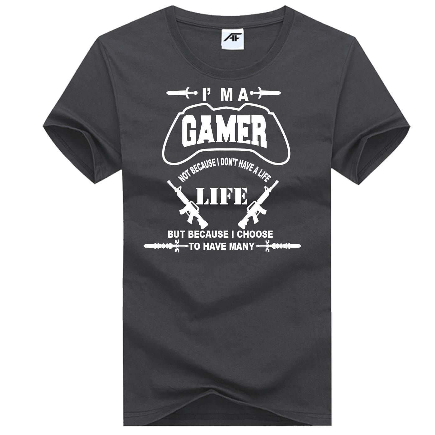 Boys Gamer Life Printed T Shirt Mens Short Sleeve Round Neck Shirt Top - Bild 4 von 6