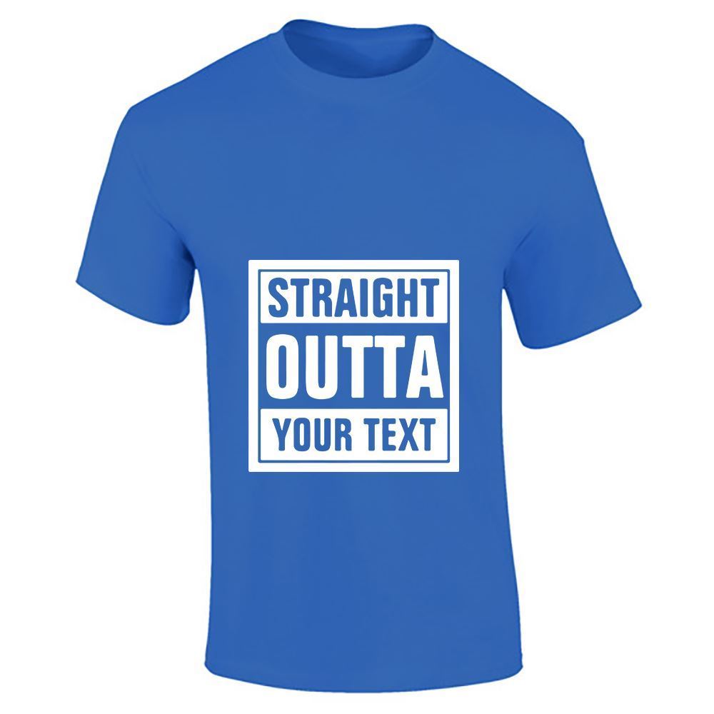 Straight Outta Your Text Mens Boys Top Casual Fitness T Shirt Sports Cotton Tee - Picture 13 of 18