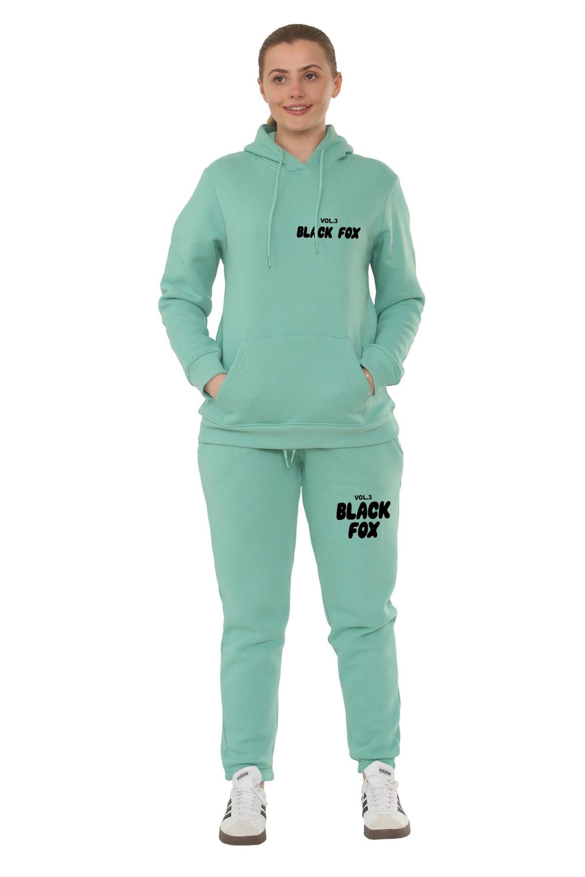 Damen Kinder 2-teiliges Trainingsanzug Lounge Sets Hoodies Jogginghose Damen Jogginganzüge - Bild 15 von 23