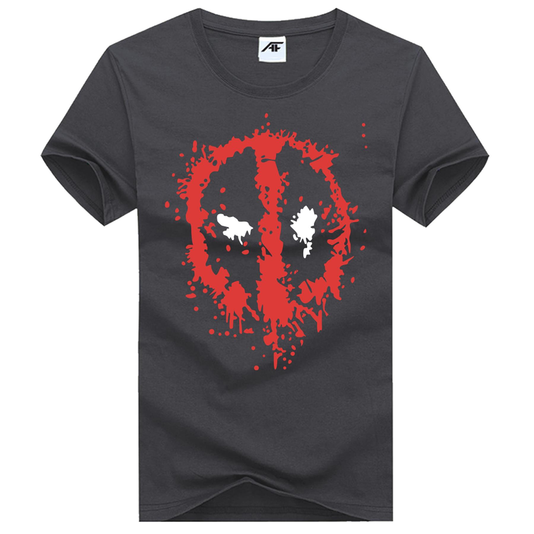 Marvel Deadpool bedrucktes Damen-T-Shirt Damen Mädchen Kurzarm Baumwolle Oberteil T-Shirts - Bild 5 von 11