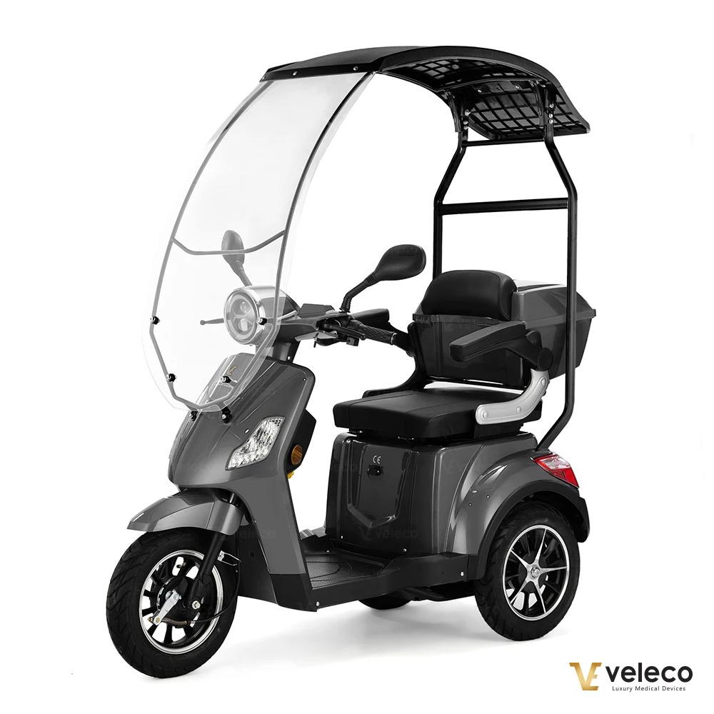 VELECO DRACO Mobile per anziani a 3 ruote con tetto, scooter elettrico, veicolo per anziani - Foto 21 di 56