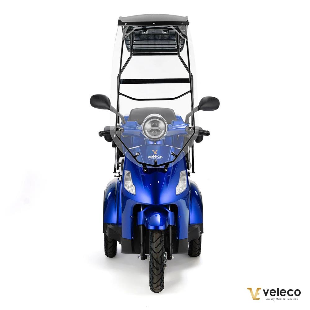VELECO DRACO Mobile per anziani a 3 ruote con tetto, scooter elettrico, veicolo per anziani - Foto 10 di 56