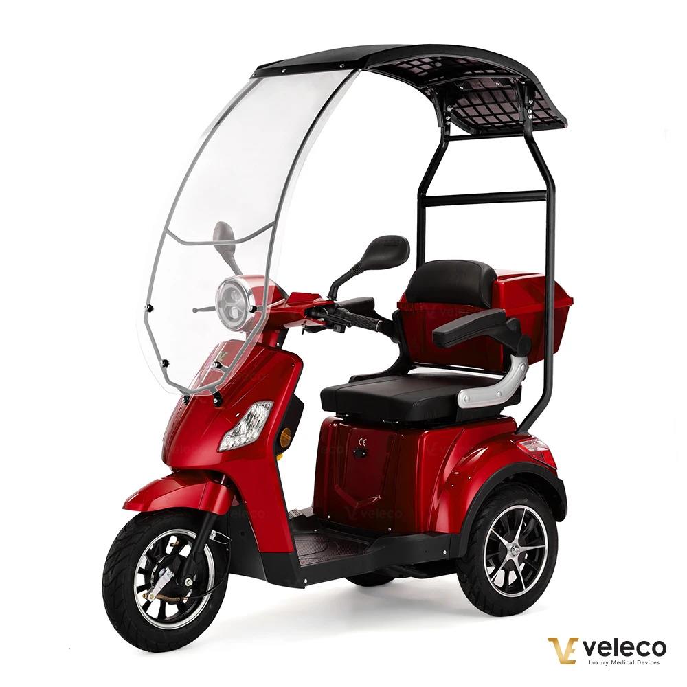 VELECO DRACO Mobile per anziani a 3 ruote con tetto, scooter elettrico, veicolo per anziani - Foto 33 di 56