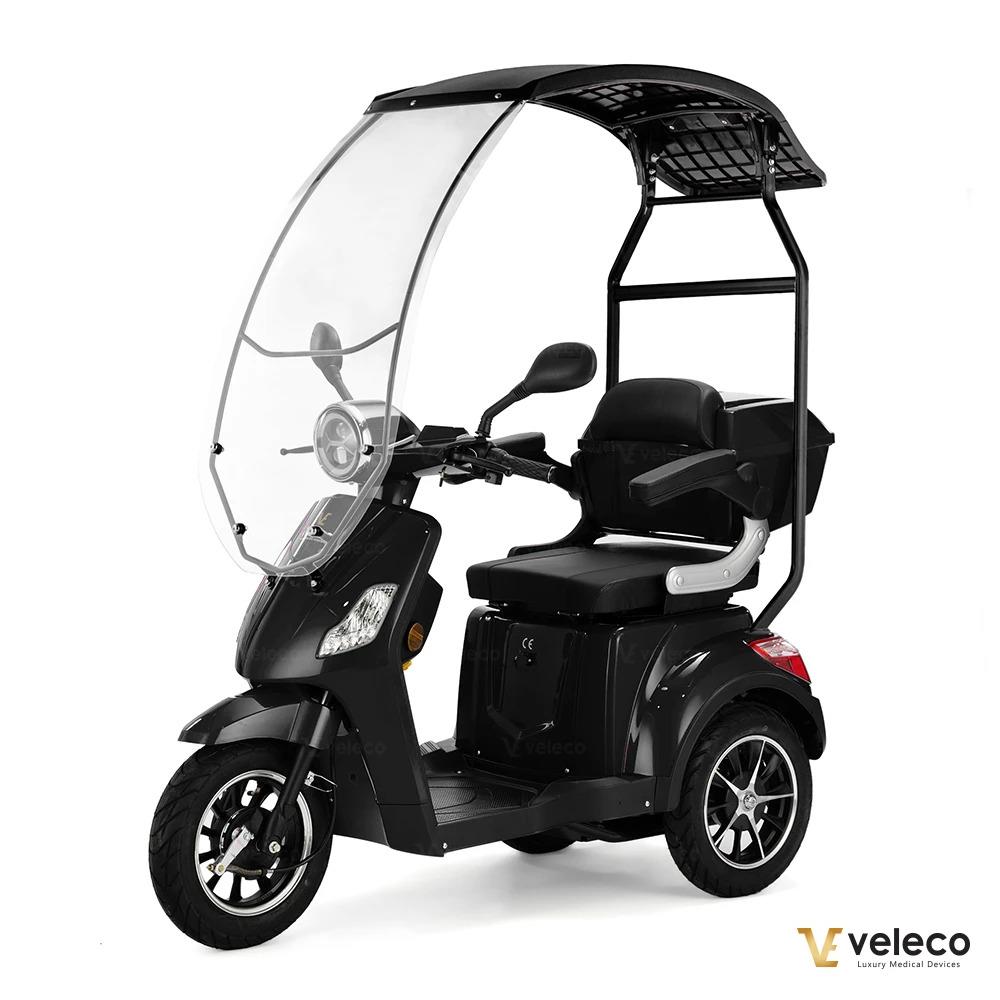 VELECO DRACO Mobile per anziani a 3 ruote con tetto, scooter elettrico, veicolo per anziani - Foto 45 di 56