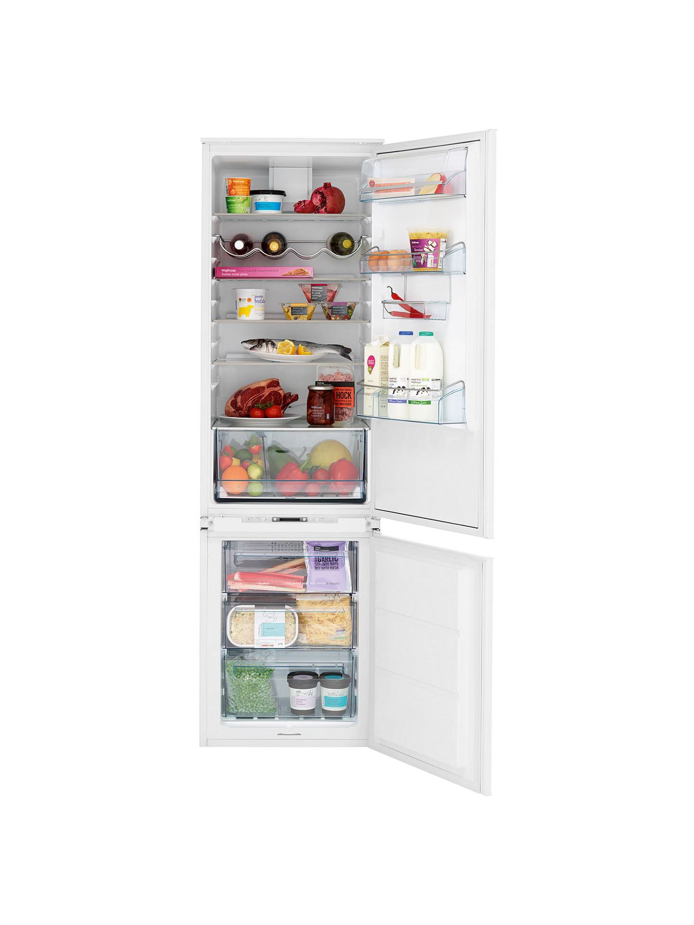 John Lewis JLBIFF1812 Integrated Fridge Freezer, A+ Energy Rating, 54cm
