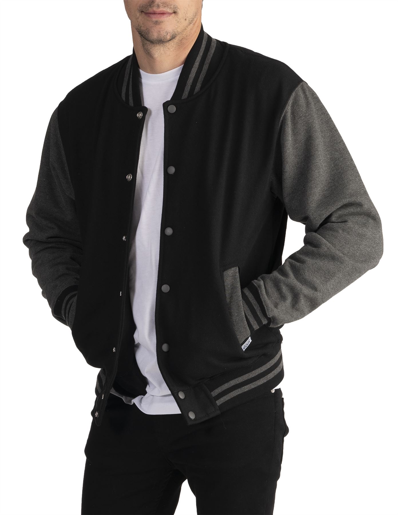Men's Varsity Fleece Baseball Jacket - Picture 9 of 41