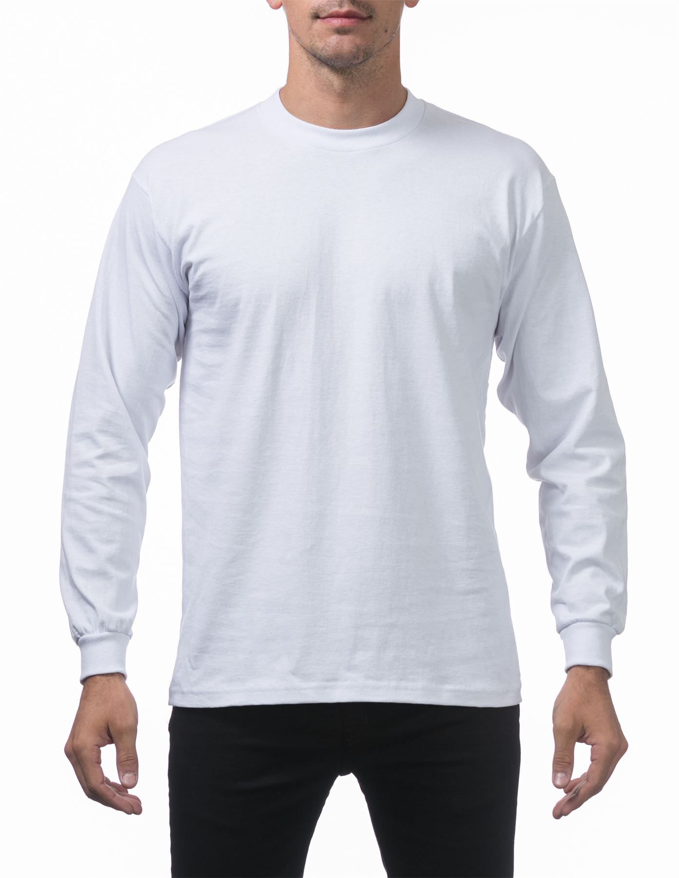 Pro Club Heavyweight Cotton Long Sleeve Crew Neck T-shirt - Picture 8 of 90