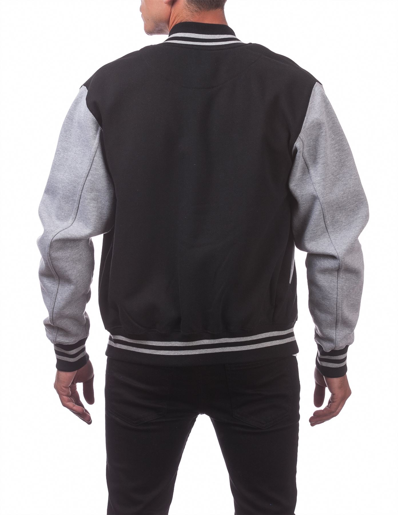 Men's Varsity Fleece Baseball Jacket - Picture 13 of 41