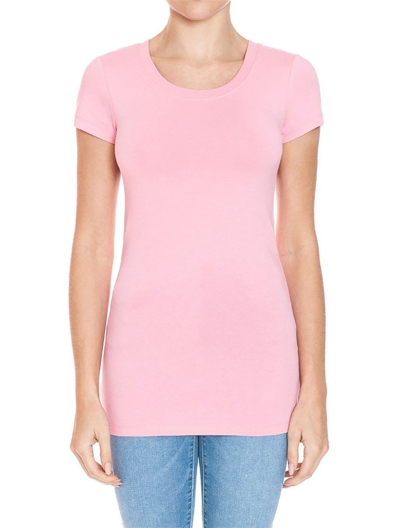 Crew Neck Short Sleeve Basic Top Shirts - Picture 12 of 21