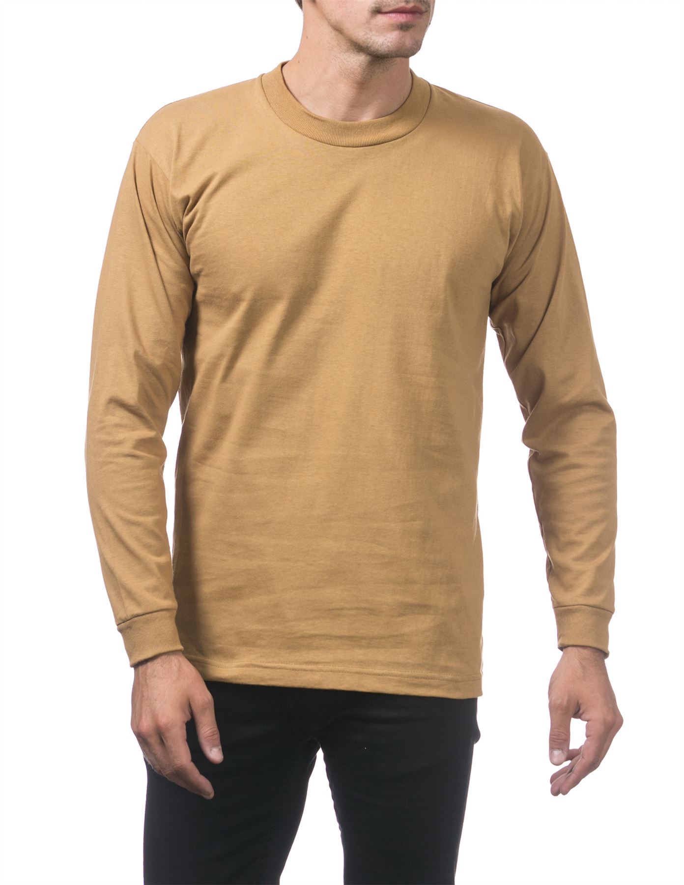 Pro Club Heavyweight Cotton Long Sleeve Crew Neck T-shirt - Picture 59 of 90