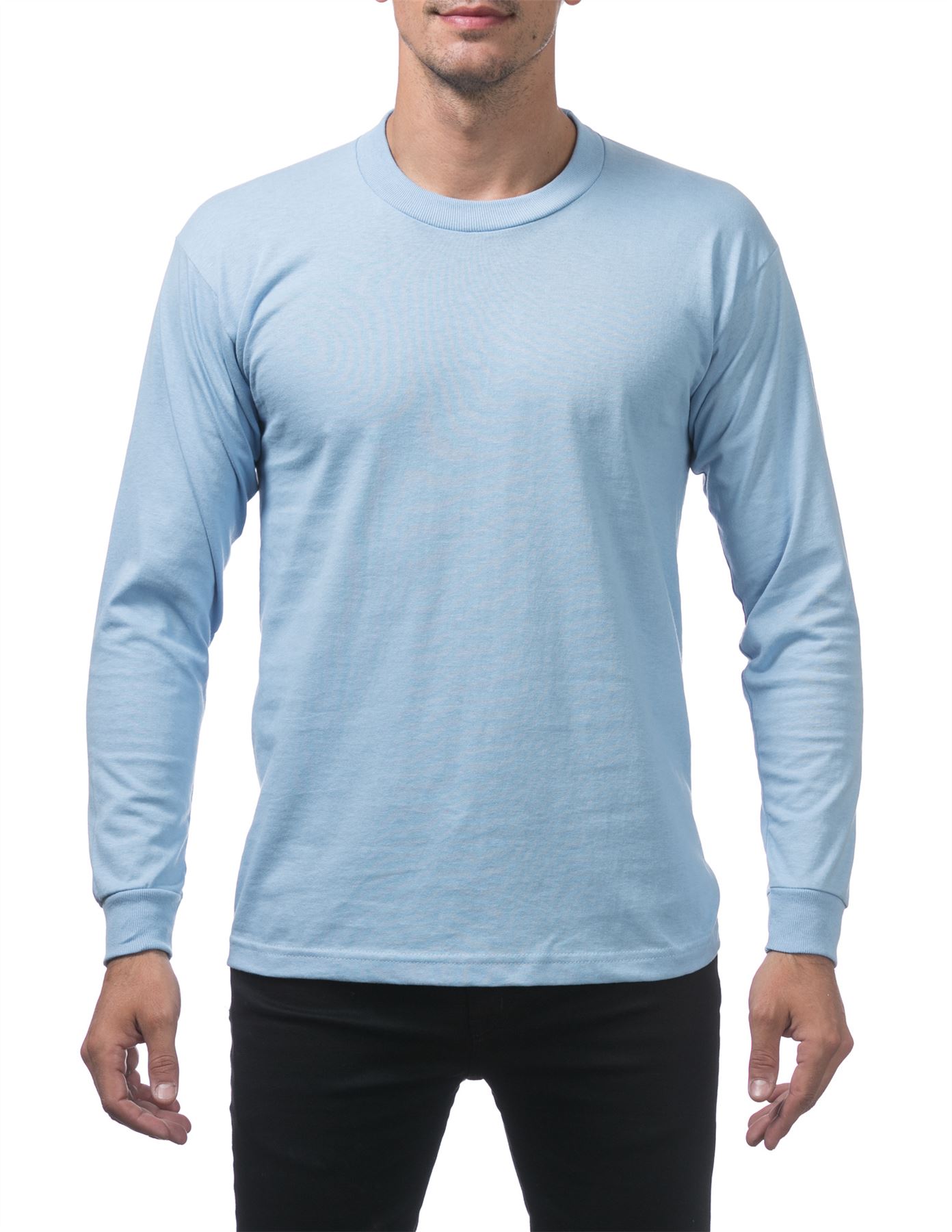Pro Club Heavyweight Cotton Long Sleeve Crew Neck T-shirt - Picture 85 of 90