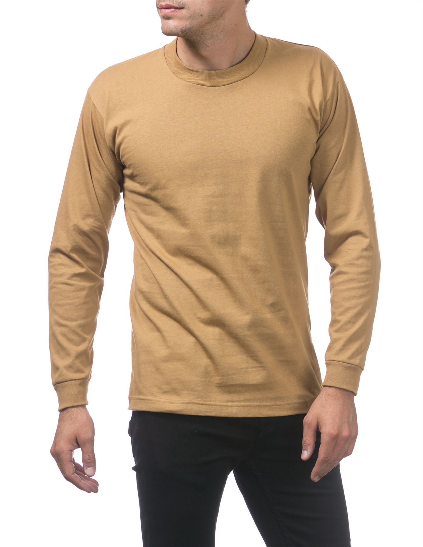 Pro Club Heavyweight Cotton Long Sleeve Crew Neck T-shirt - Picture 58 of 90