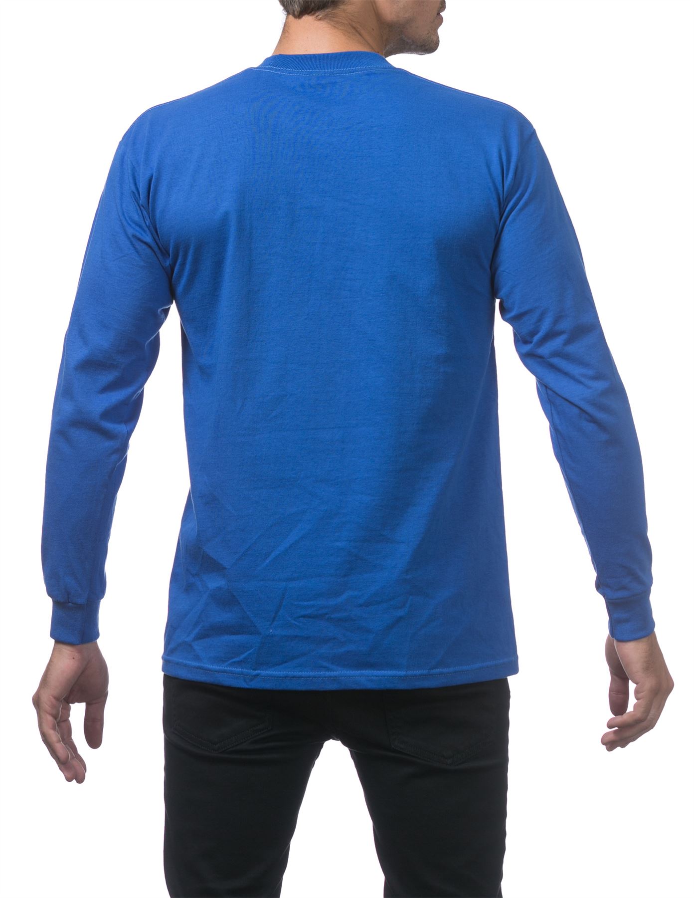 Pro Club Heavyweight Cotton Long Sleeve Crew Neck T-shirt - Picture 80 of 90