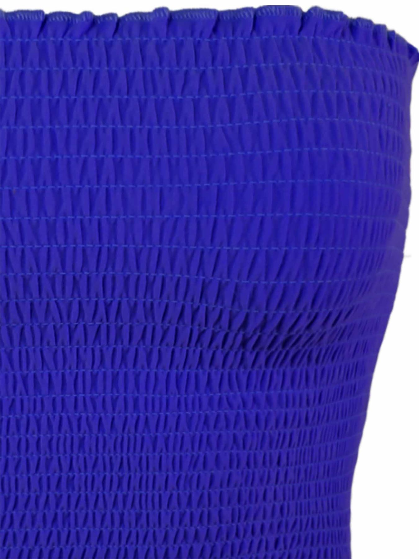 Sexy Fitted Strapless Cotton Smocked Tube Crop Tops - Picture 31 of 116
