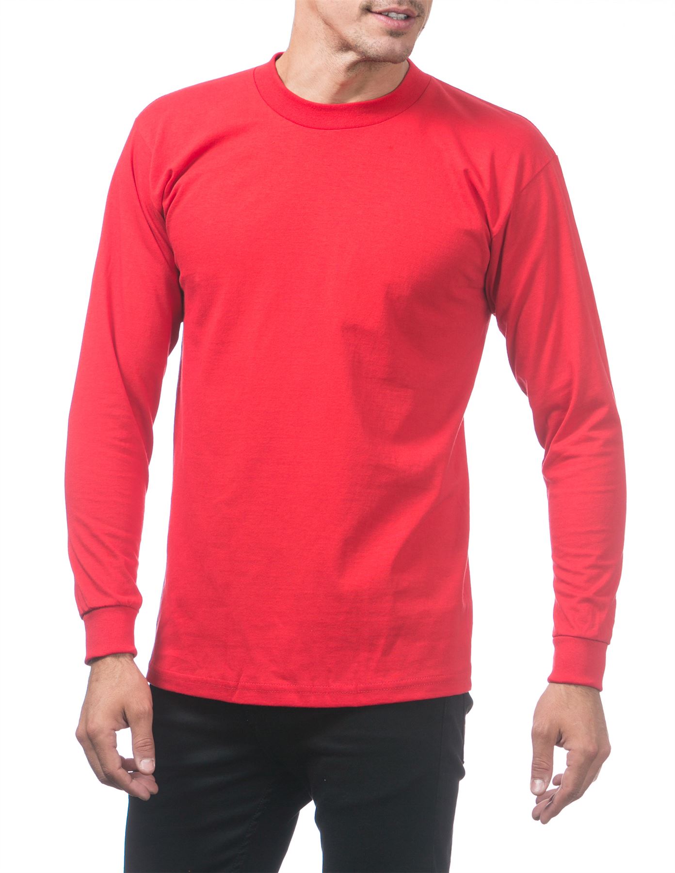 Pro Club Heavyweight Cotton Long Sleeve Crew Neck T-shirt - Picture 77 of 90