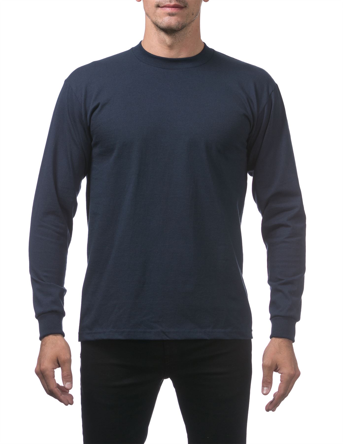 Pro Club Heavyweight Cotton Long Sleeve Crew Neck T-shirt - Picture 61 of 90
