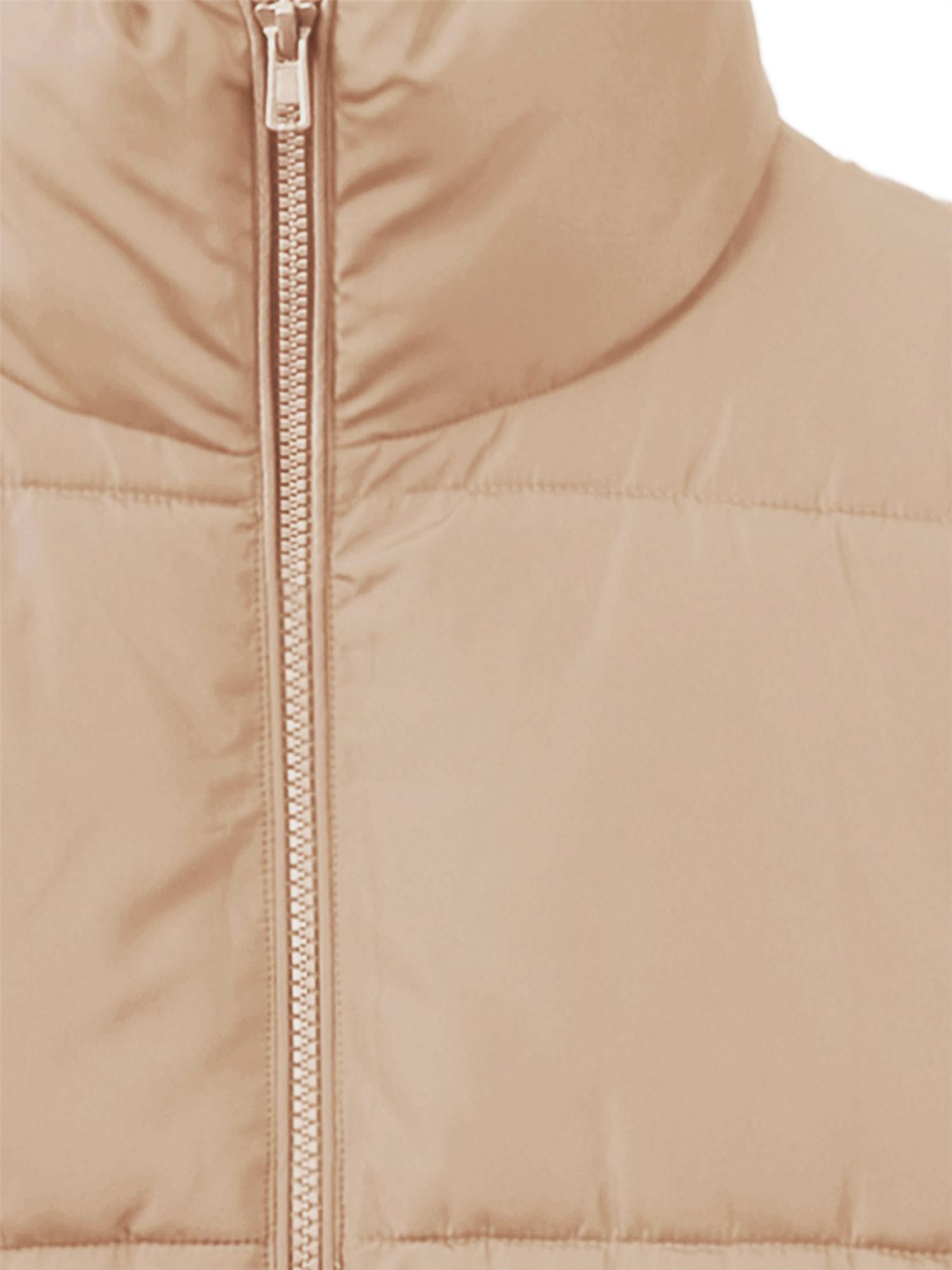Crop Lightweight Sleeveless Warm Padded Outerwear Puffer Vest - Picture 16 of 41