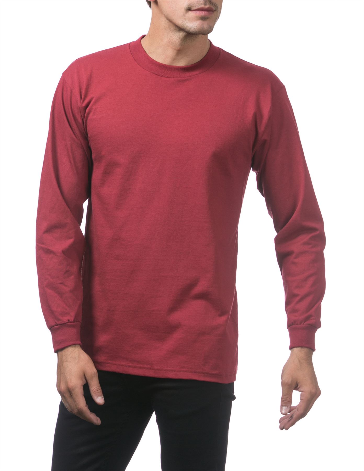 Pro Club Heavyweight Cotton Long Sleeve Crew Neck T-shirt - Picture 41 of 90