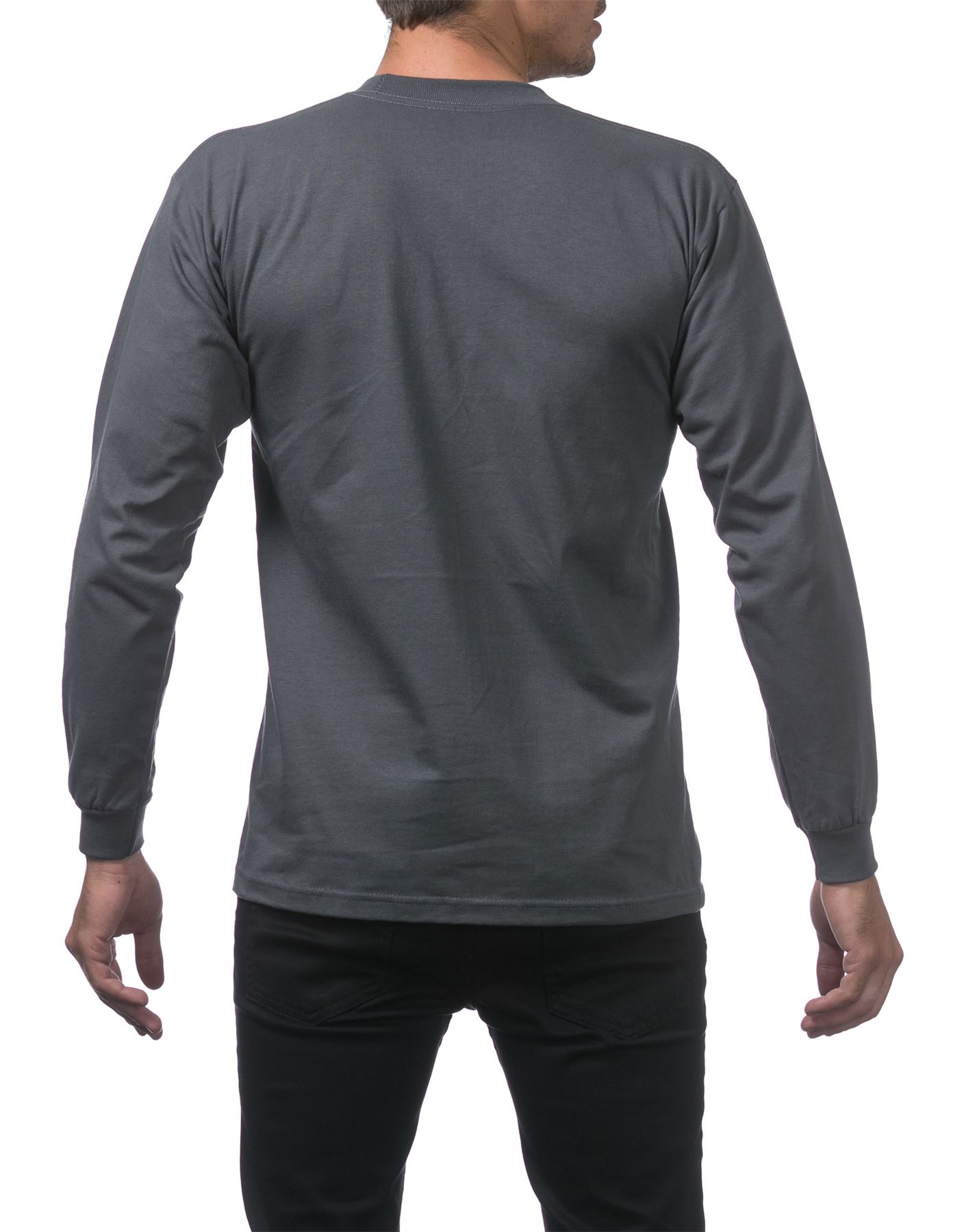 Pro Club Heavyweight Cotton Long Sleeve Crew Neck T-shirt - Picture 21 of 90