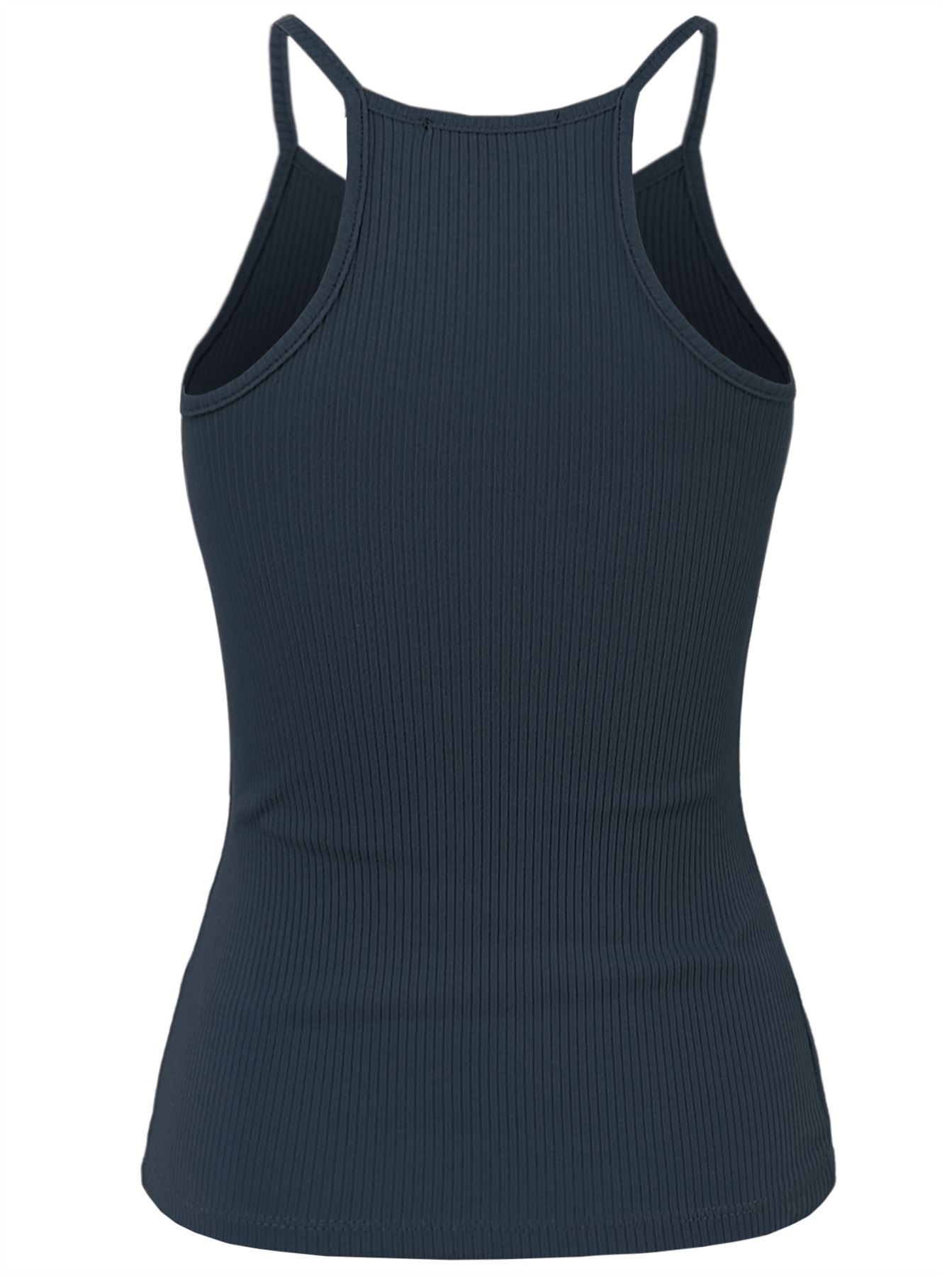 Ribbed High Square Halter Neck Racerback Cami Top - Picture 76 of 120