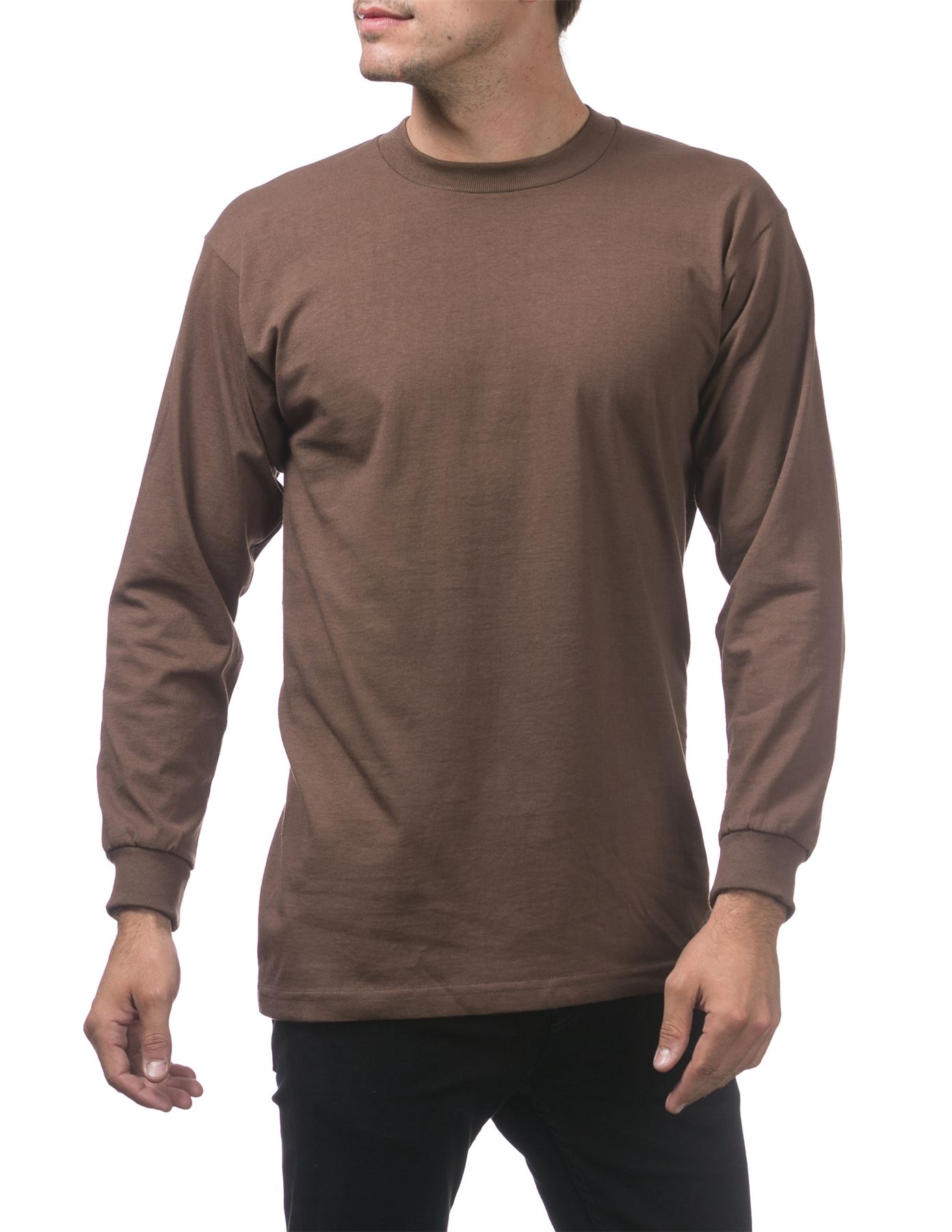 Pro Club Heavyweight Cotton Long Sleeve Crew Neck T-shirt - Picture 34 of 90