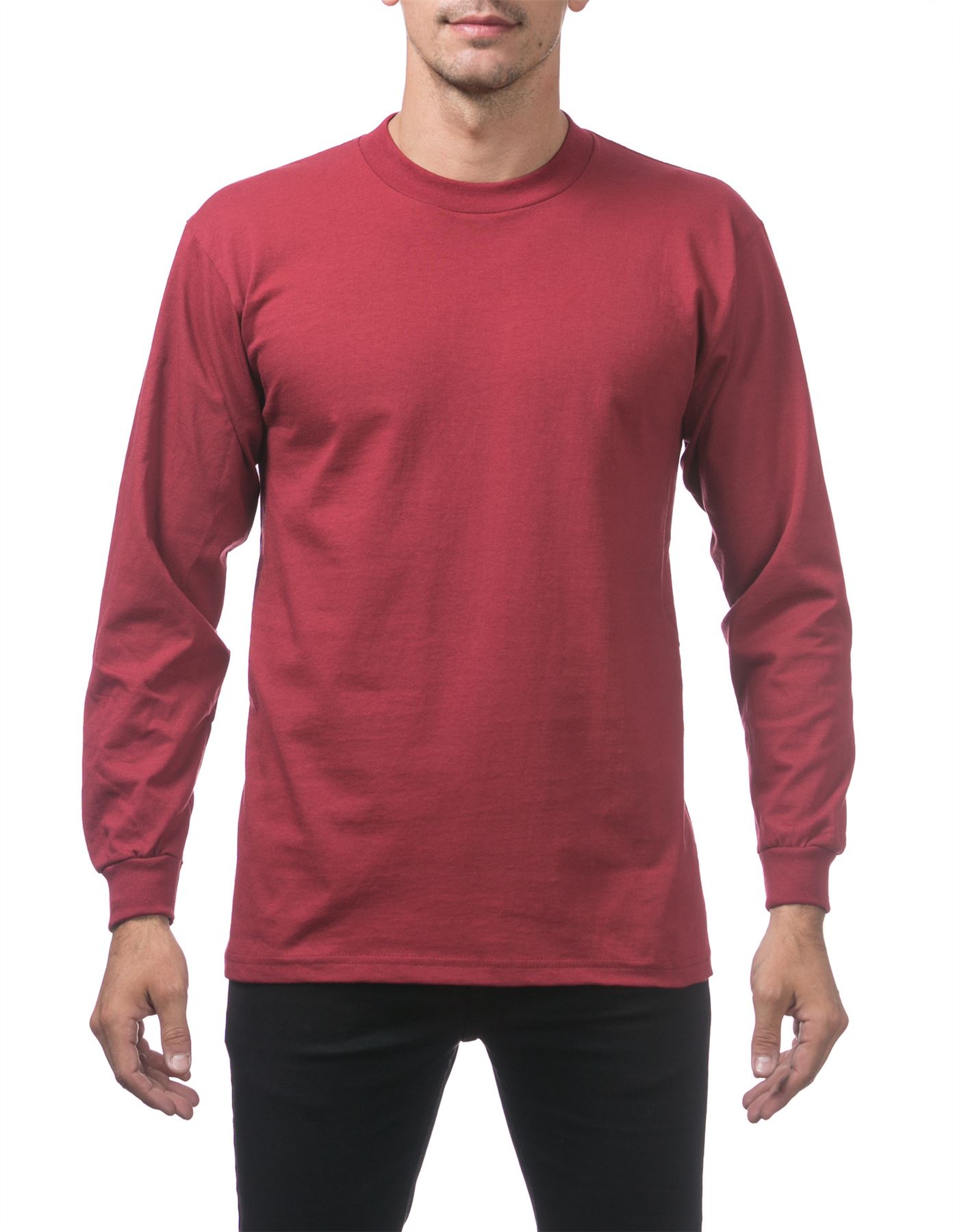 Pro Club Heavyweight Cotton Long Sleeve Crew Neck T-shirt - Picture 37 of 90