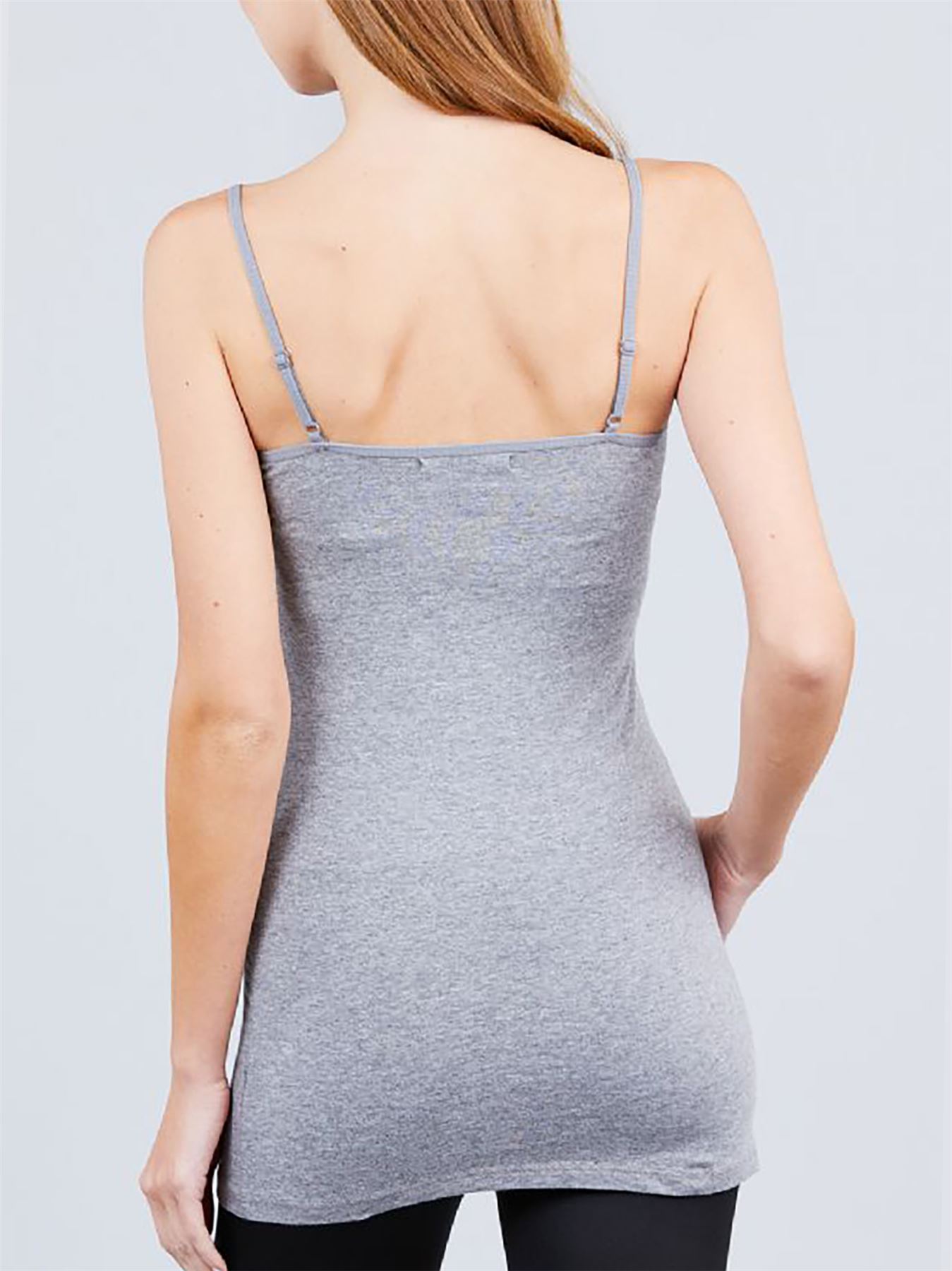 Basic Long Line Adjustable Spaghetti Strap Cami Tank Tops - Picture 44 of 150