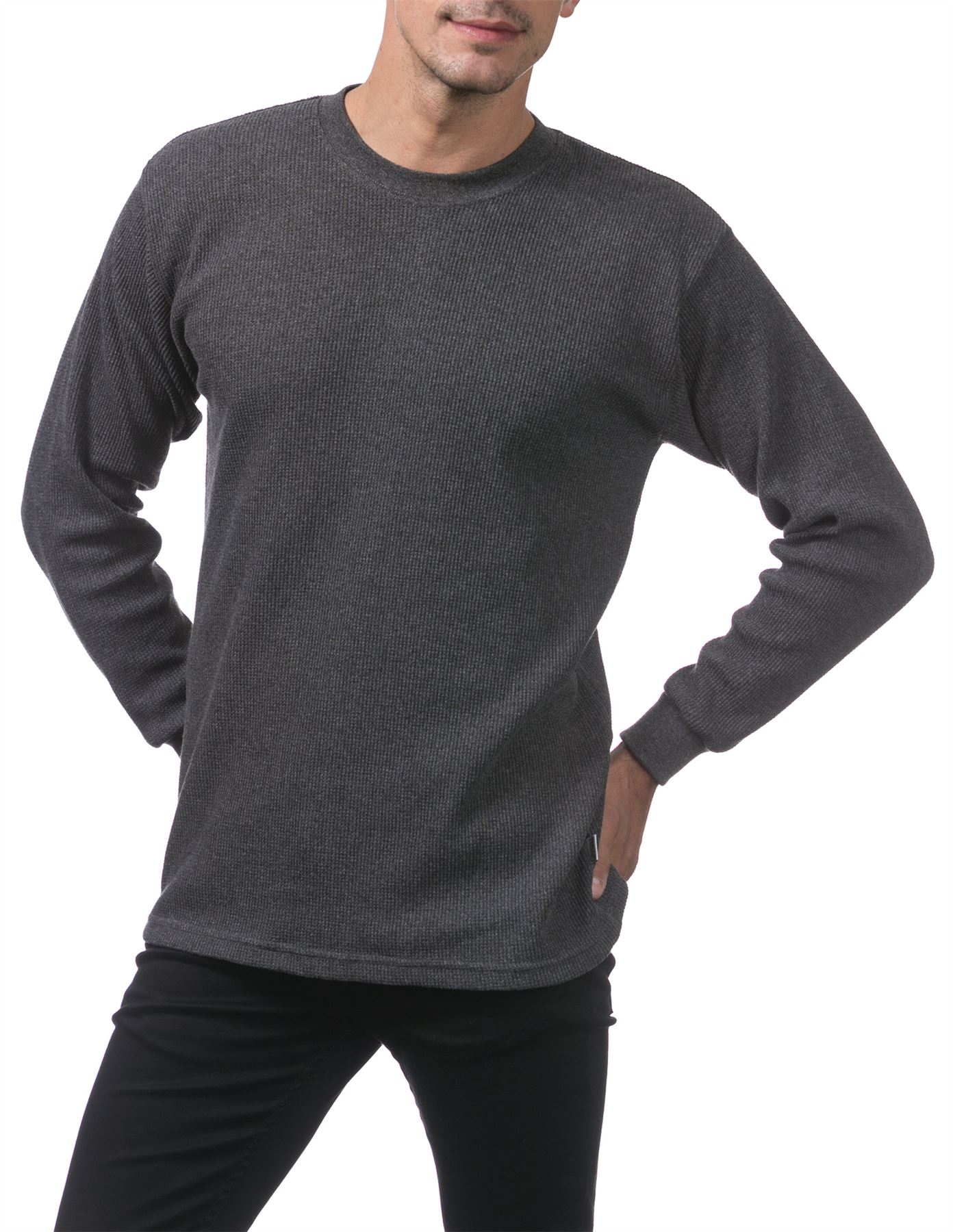 Pro Club Heavyweight Cotton Long Sleeve Thermal Top - Picture 9 of 21