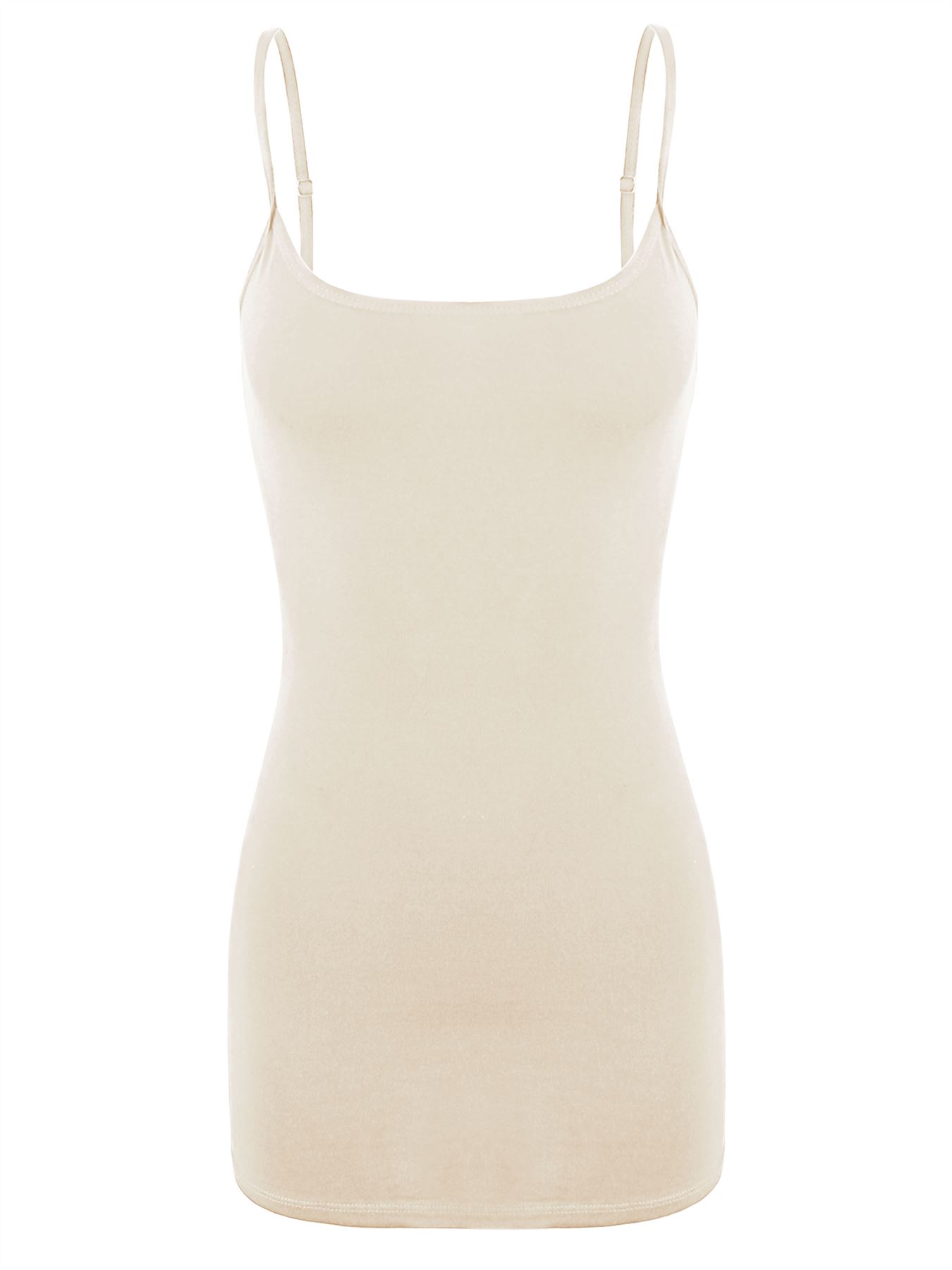 Basic Long Line Adjustable Spaghetti Strap Cami Tank Tops - Picture 118 of 150