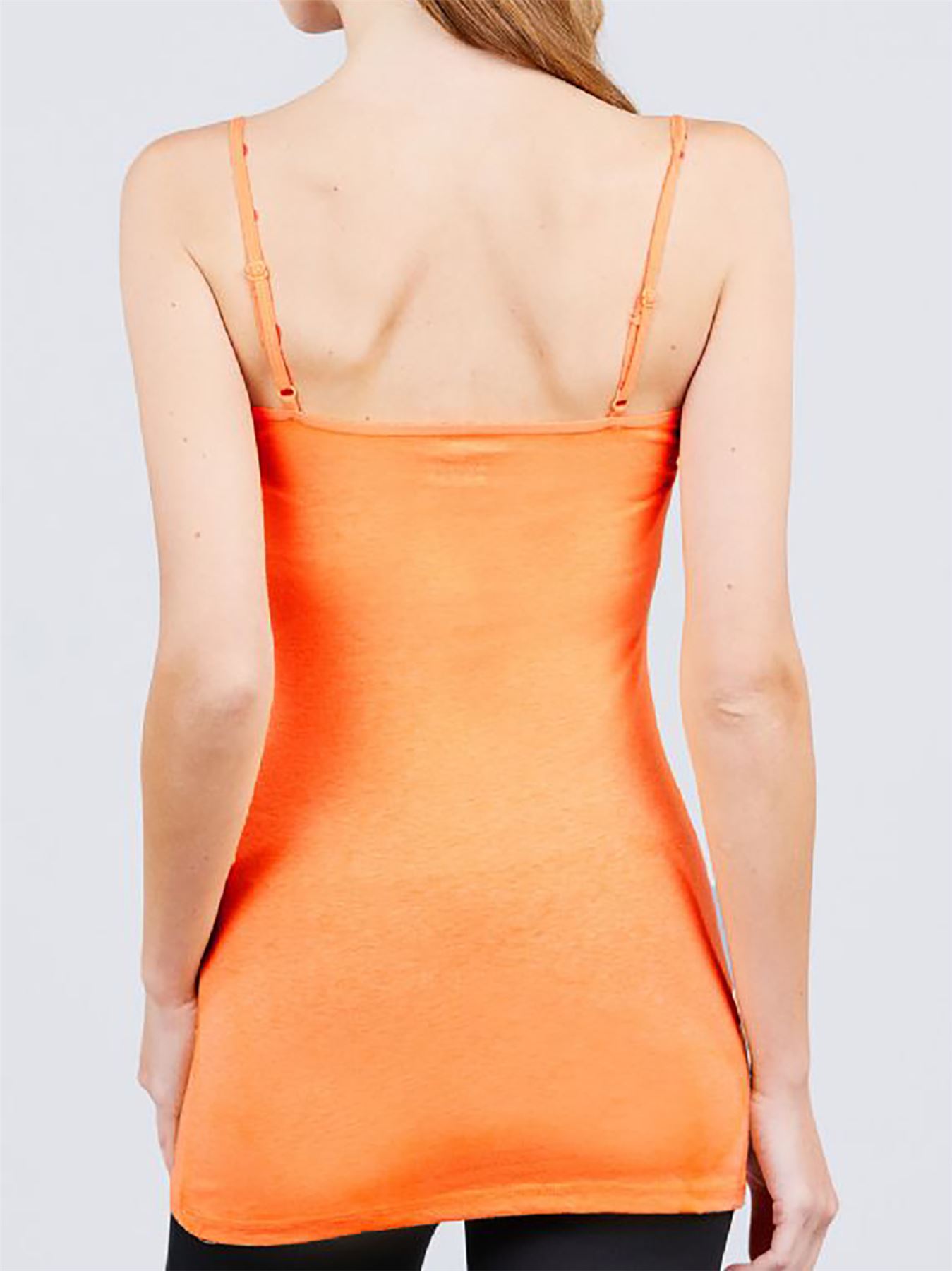 Basic Long Line Adjustable Spaghetti Strap Cami Tank Tops - Picture 72 of 150