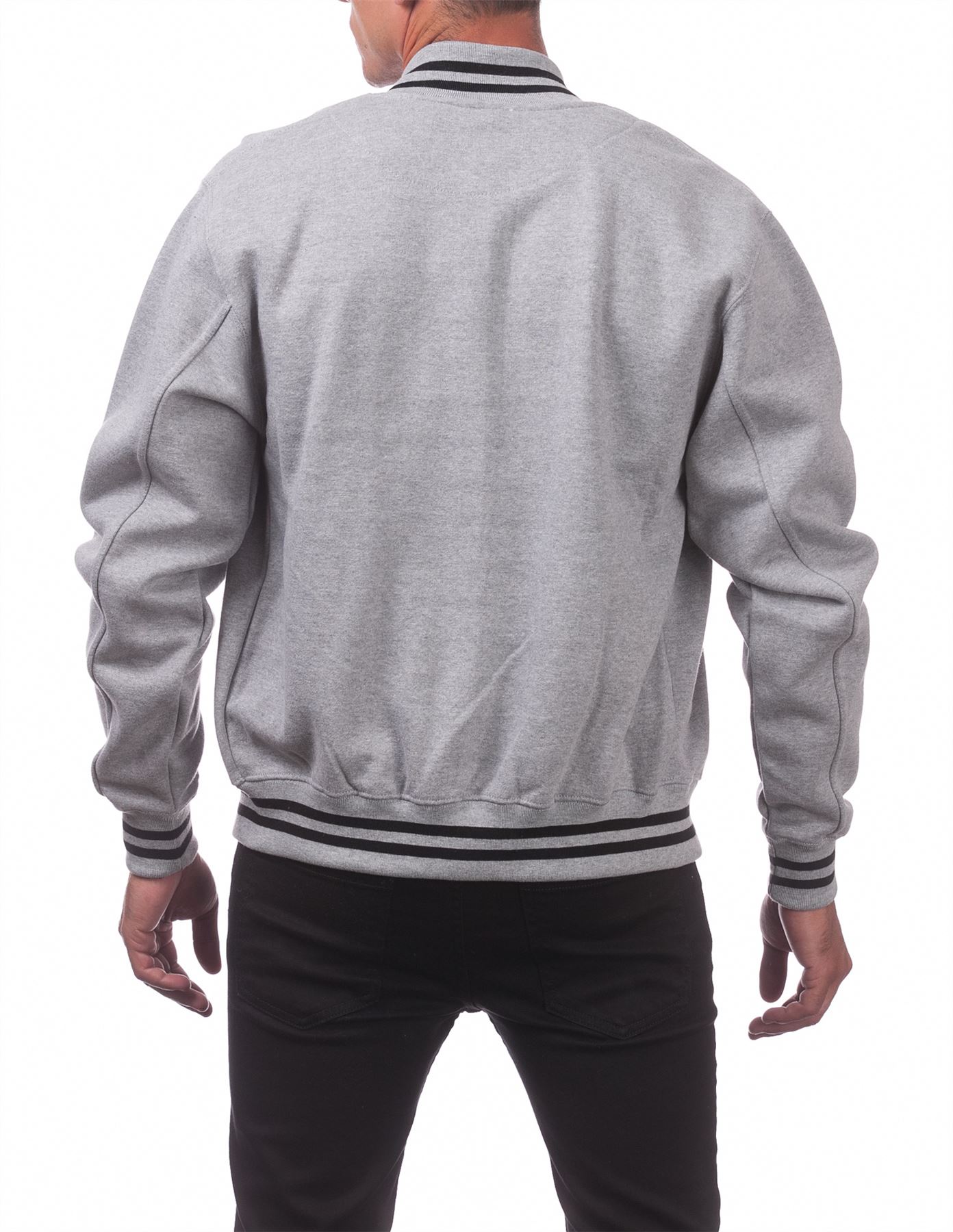 Men's Varsity Fleece Baseball Jacket - Picture 23 of 41
