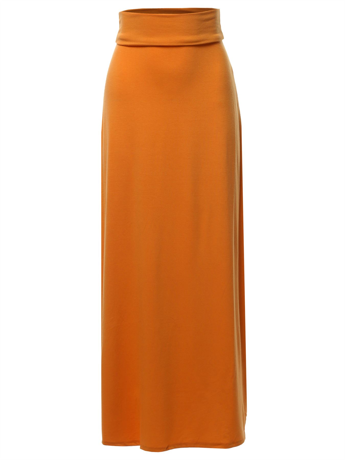 Basic Foldable High Waist Floor Length Maxi Skirts - Picture 20 of 33