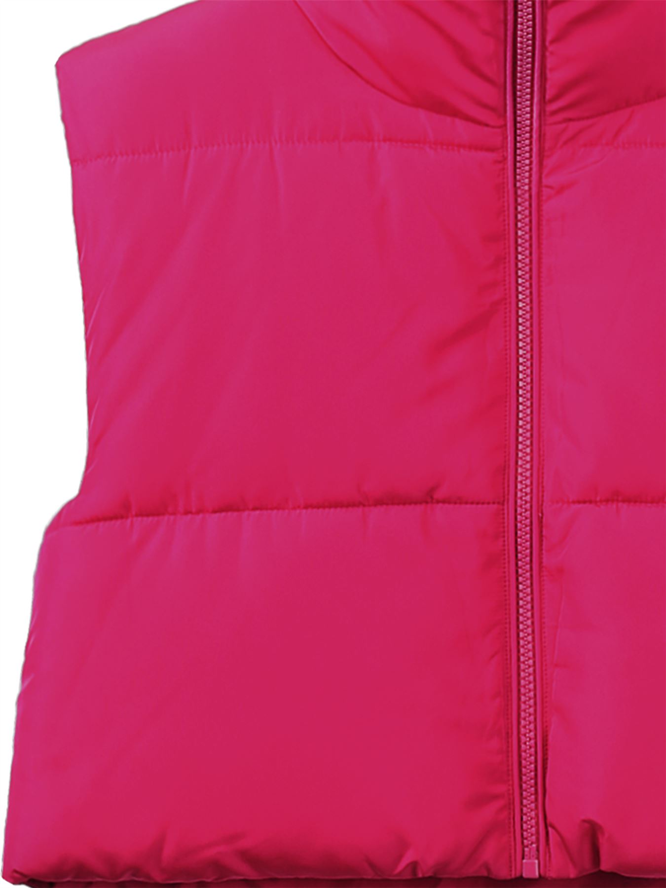 Crop Lightweight Sleeveless Warm Padded Outerwear Puffer Vest - Picture 21 of 41