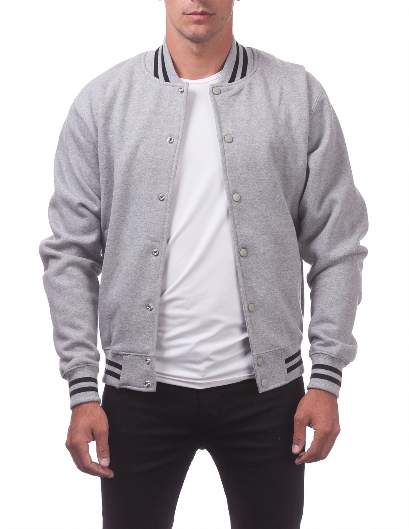 Men's Varsity Fleece Baseball Jacket - Picture 22 of 41