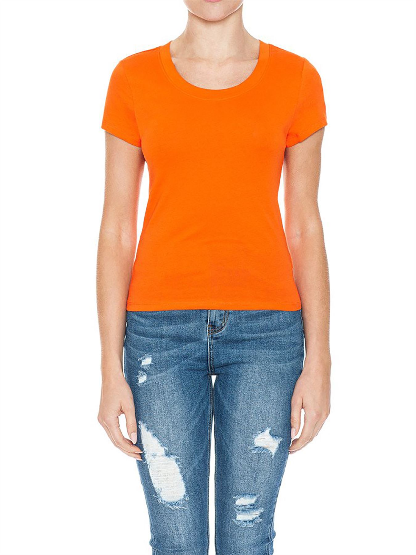 Round Neck Short Sleeve Top Shirts - Picture 17 of 22
