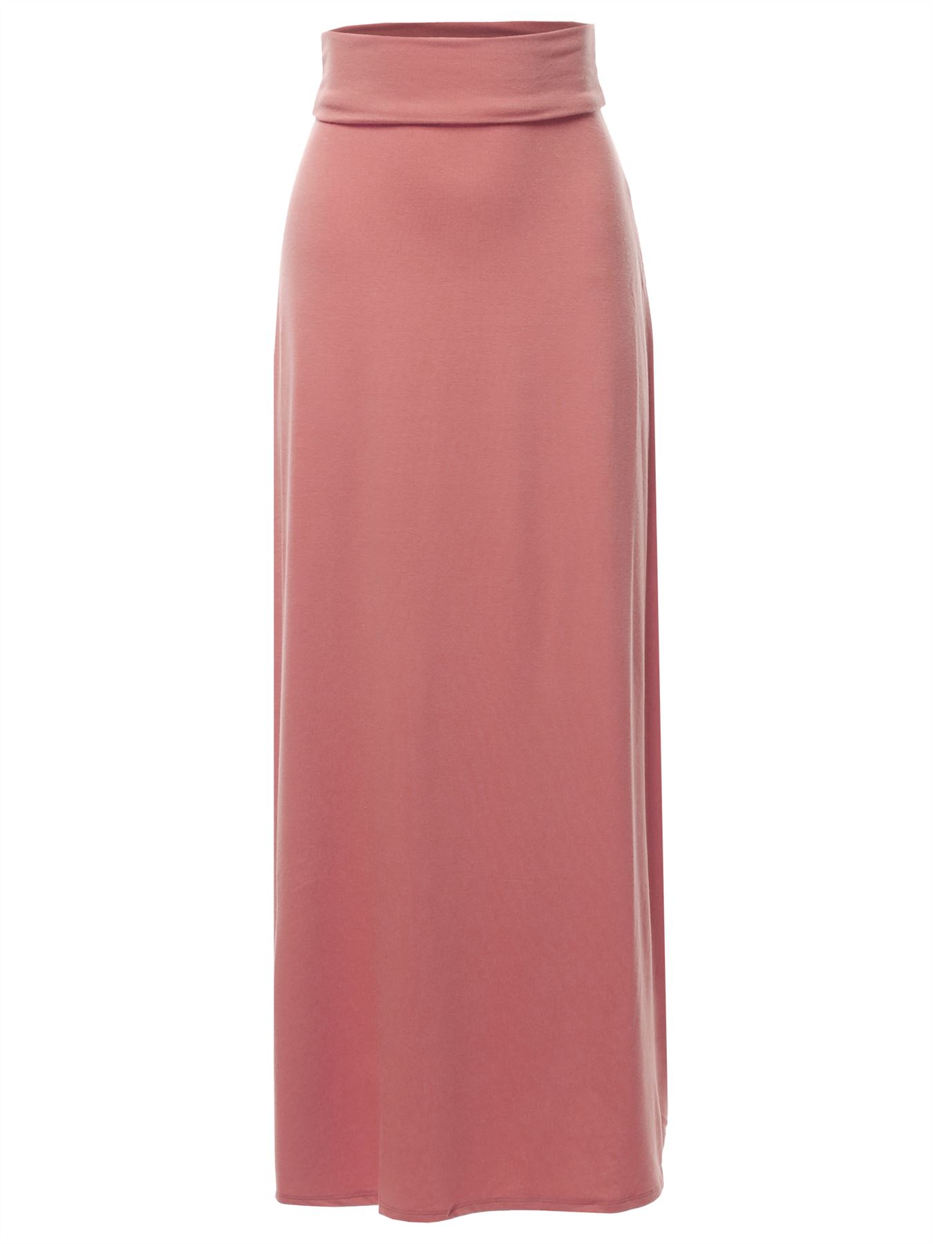 Basic Foldable High Waist Floor Length Maxi Skirts - Picture 8 of 33
