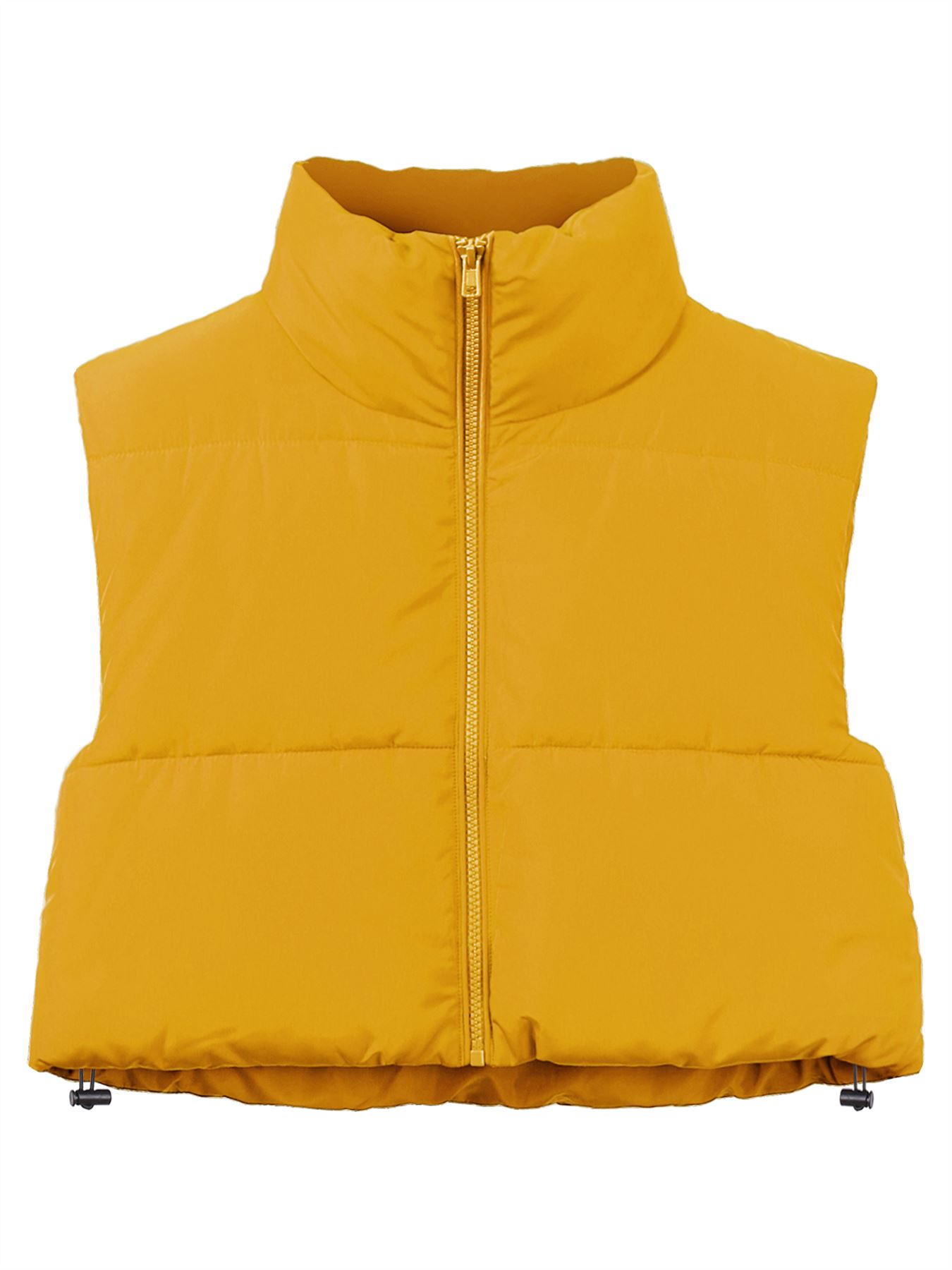 Crop Lightweight Sleeveless Warm Padded Outerwear Puffer Vest - Picture 22 of 41