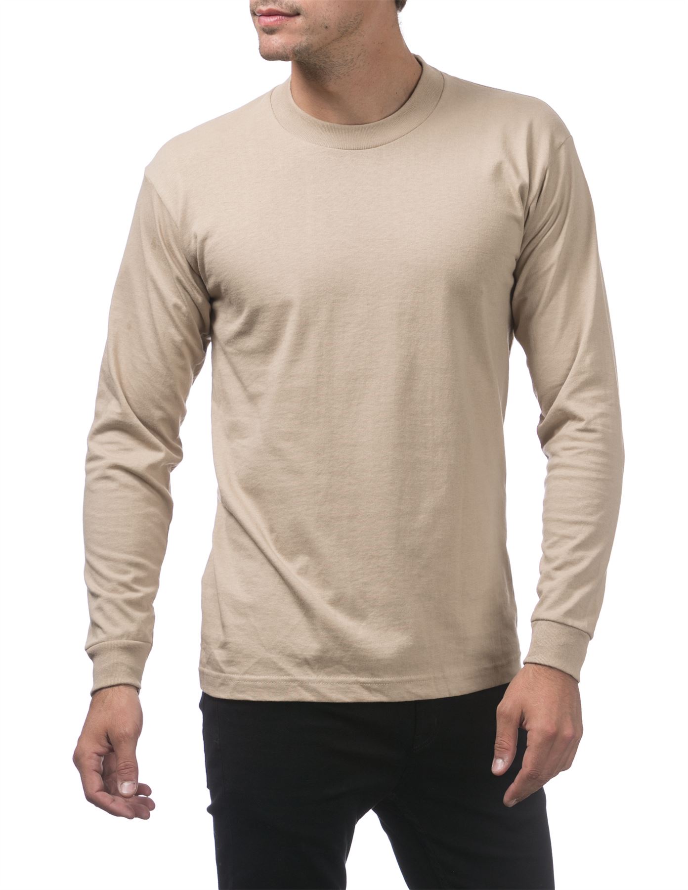 Pro Club Heavyweight Cotton Long Sleeve Crew Neck T-shirt - Picture 52 of 90