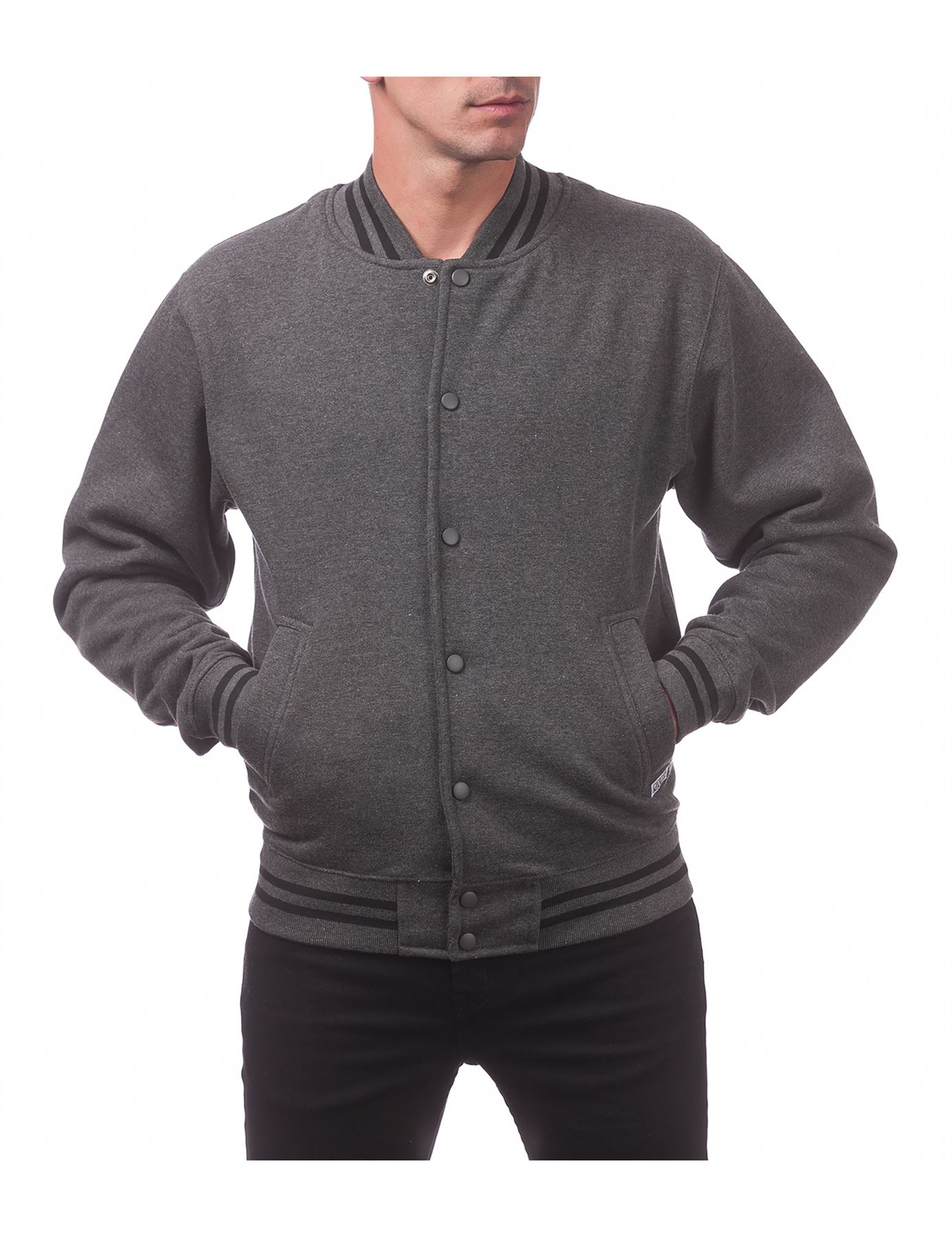 Men's Varsity Fleece Baseball Jacket - Picture 19 of 41