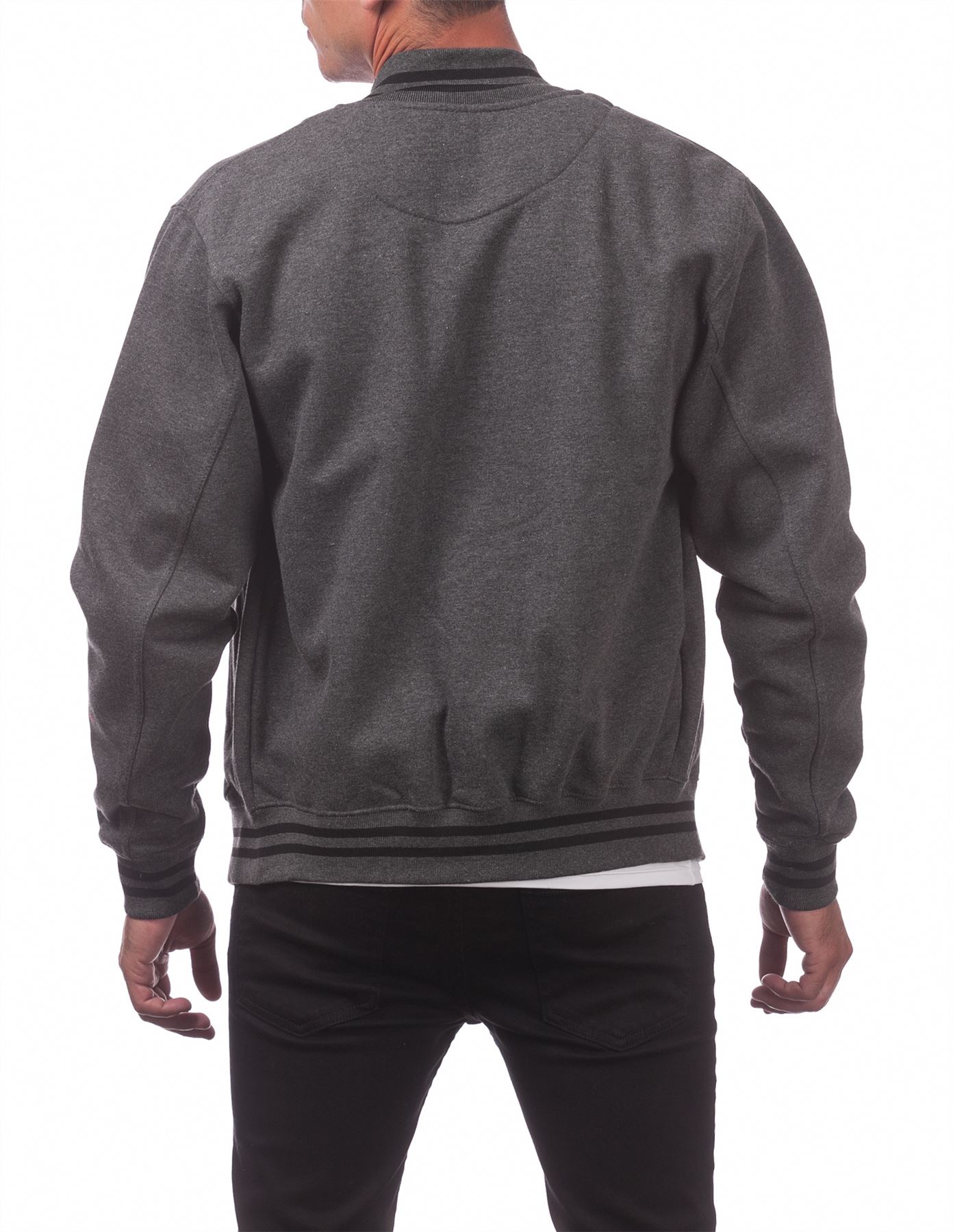 Men's Varsity Fleece Baseball Jacket - Picture 18 of 41